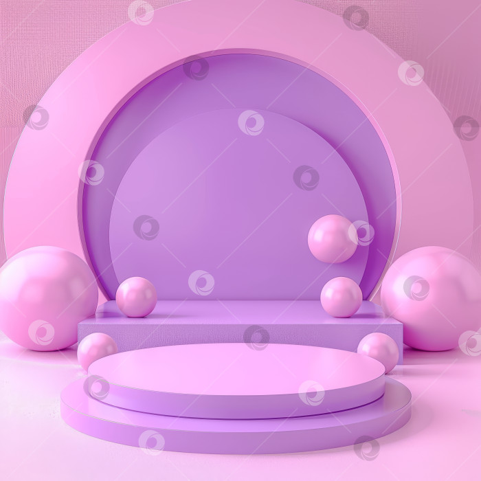 Скачать Фиолетовый фон с большой фиолетовой сферой в центре фотосток Ozero