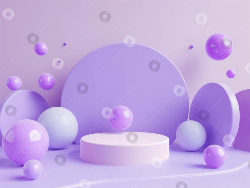 Скачать Фиолетовый фон с большой фиолетовой сферой в центре фотосток Ozero