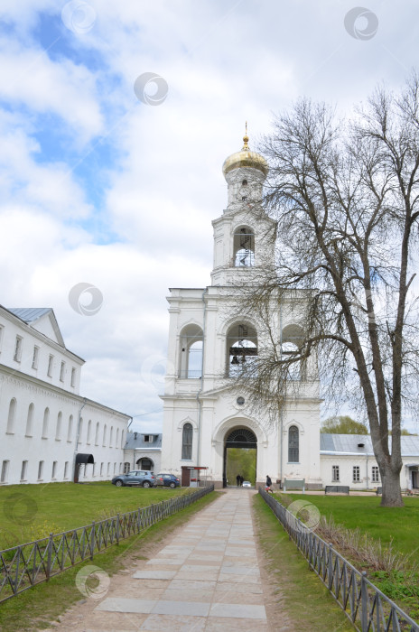 Скачать Великий Новгород, Россия - 05.12.2024: Коломна (Свято-Марьева) большого города в Великом Новгороде – столице XIX века (19 века) фотосток Ozero