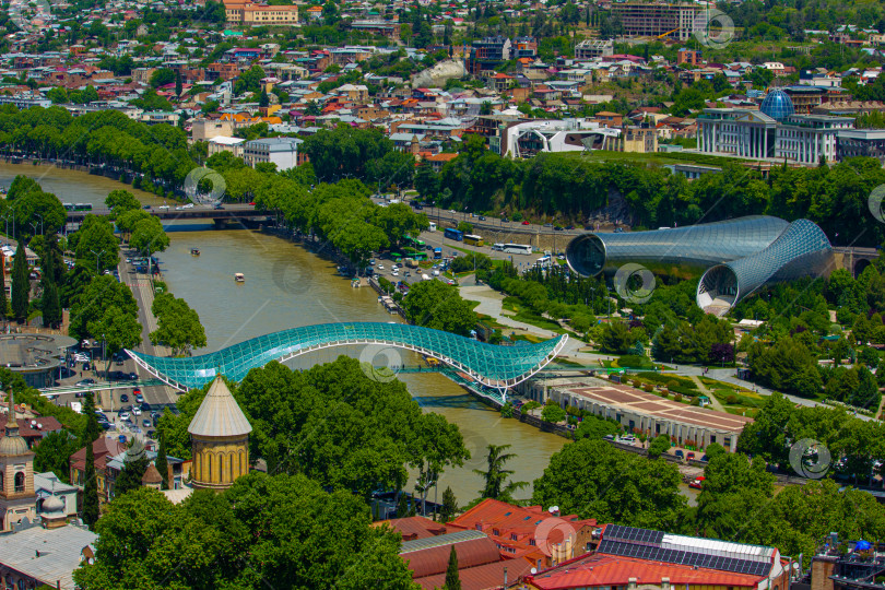 Скачать Мост Мира в Тбилиси фотосток Ozero