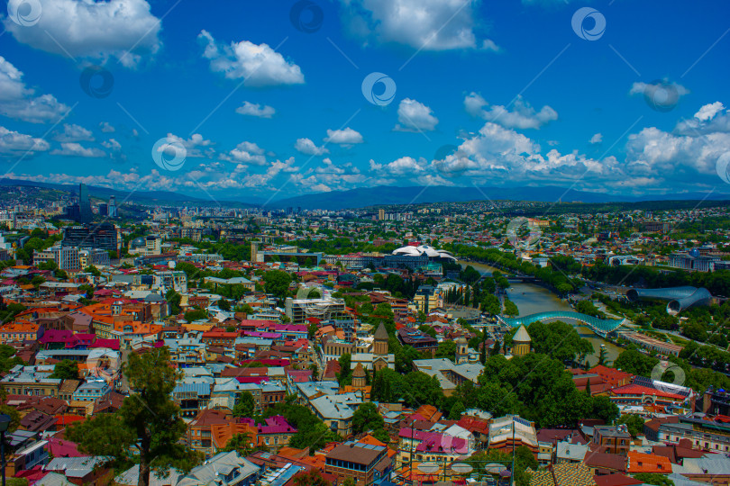 Скачать Панорама города Тбилиси фотосток Ozero