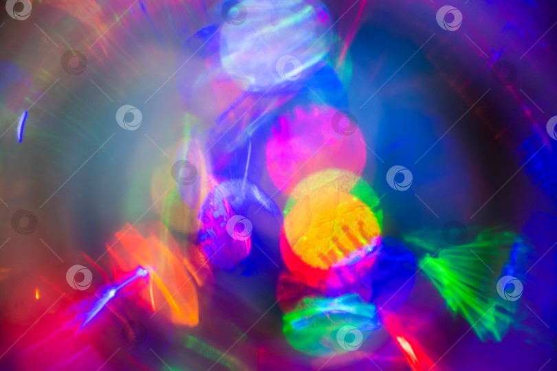 Скачать Многоцветные яркие праздничные огни абстрактные фотосток Ozero