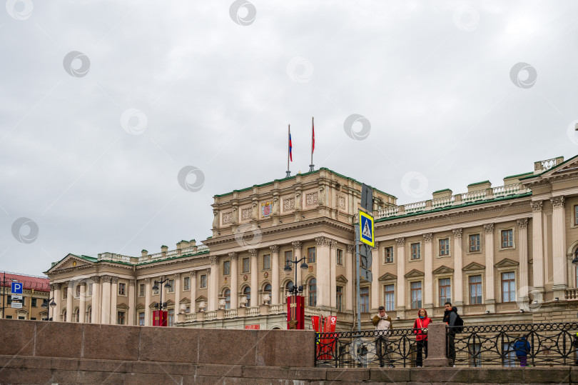 Скачать Санкт-Петербург, Россия, май 2024 года: Здание Мариинского дворца - Правительство Санкт-Петербурга фотосток Ozero