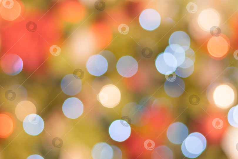 Скачать Абстрактный праздничный цветной свет в боке (фон) фотосток Ozero