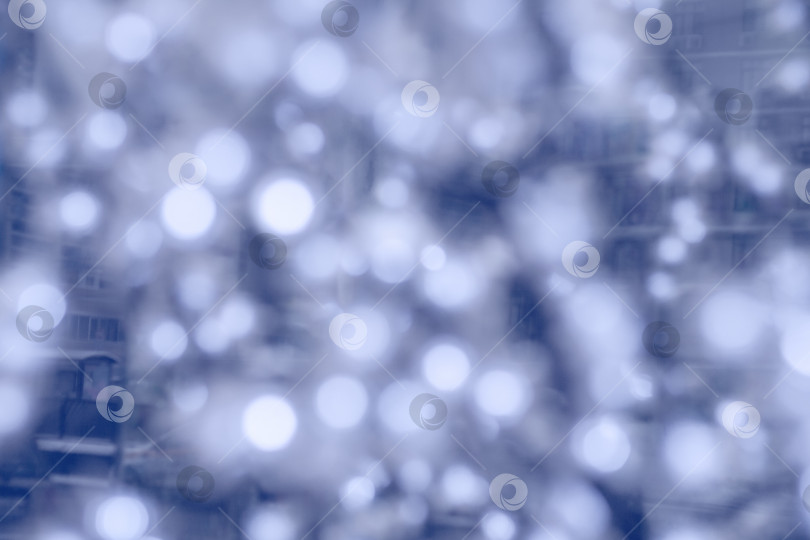 Скачать Синий блеск боке в размытом виде в качестве фона (расфокусированный) фотосток Ozero