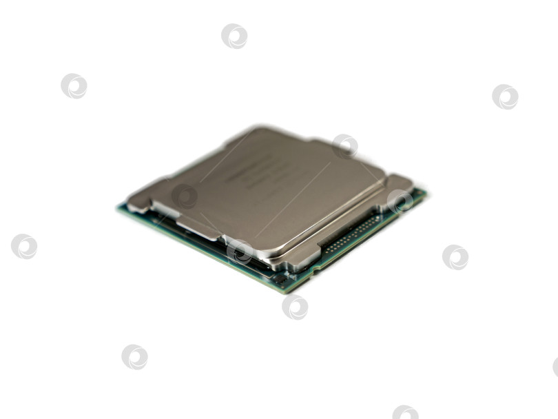 Скачать Центральный процессор CPU или микропроцессор крупным планом фотосток Ozero