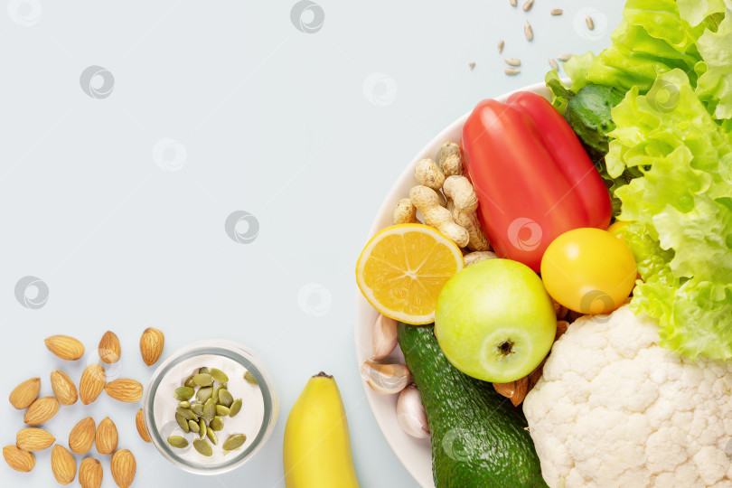 Скачать Концепция здорового питания и вегетарианской диеты фотосток Ozero
