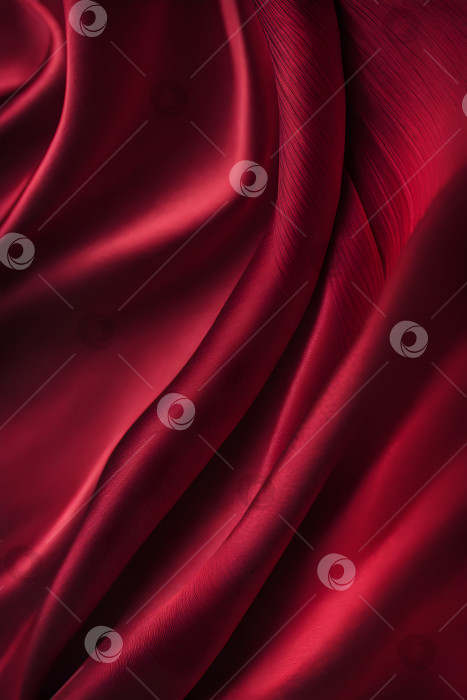 Скачать темно-красный текстурный тканевый шелковый фон фотосток Ozero
