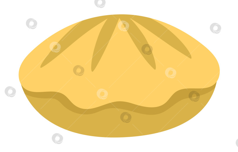 Скачать Векторная морская раковина, выделенная на белом фоне. Значок желтой морской раковины. Клипарт с изображением лета, подводной жизни или океана. Симпатичная плоская водная иллюстрация для детей. Объект для отдыха на пляже или морской аксессуар фотосток Ozero