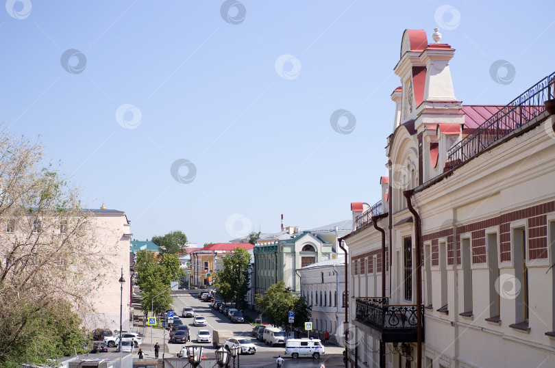 Скачать Казань, Татарстан, Россия - июнь 2024: Фрагмент центра города Казань. фотосток Ozero