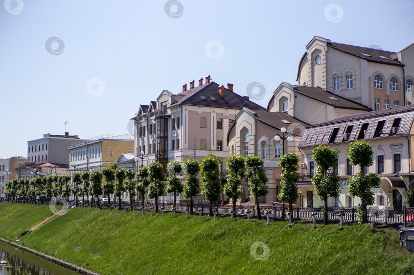 Скачать Казань, Татарстан, Россия - июнь 2024: Набережная протоки Булак фотосток Ozero