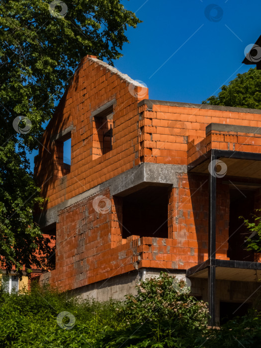 Скачать дом из керамического блока, стены кирпичные фотосток Ozero