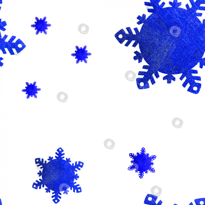 Скачать бесшовный узор из голубых снежинок. Новогодний Рождественский концерт фотосток Ozero