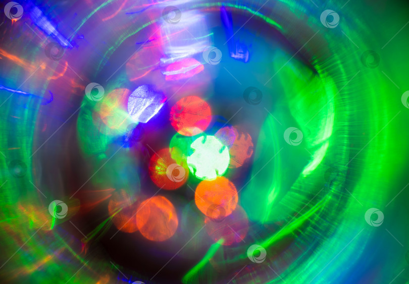 Скачать Многоцветные яркие праздничные огни абстрактные фотосток Ozero