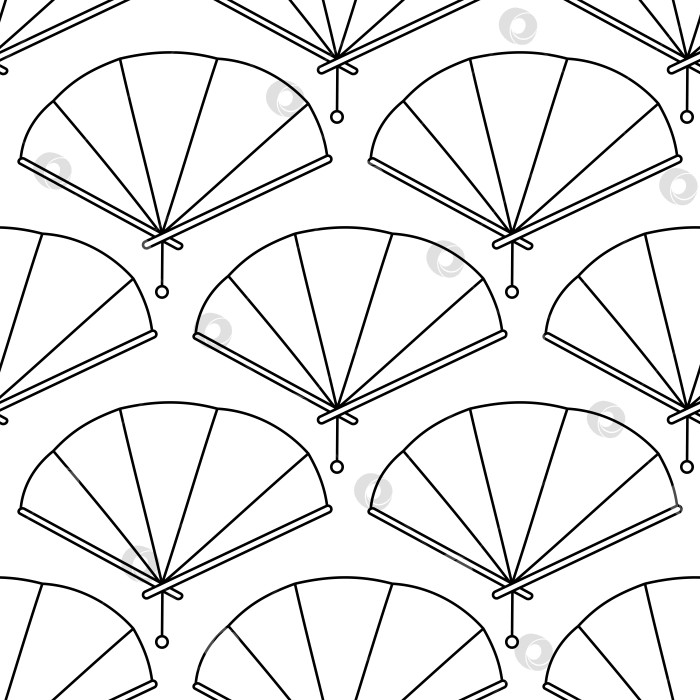 Скачать Аксессуар для костюма с рисунком веера китайской азиатской линии фотосток Ozero