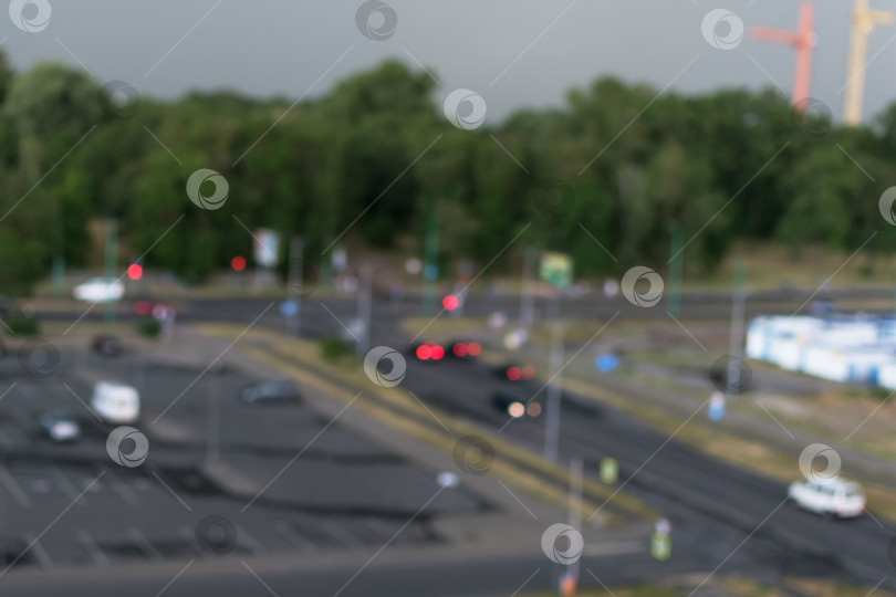 Скачать Размытое изображение городского пейзажа фотосток Ozero