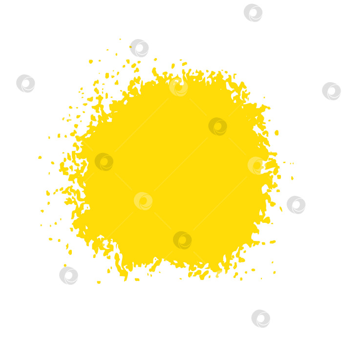Скачать Нарисованный от руки желтым карандашом взрыв порошка фотосток Ozero
