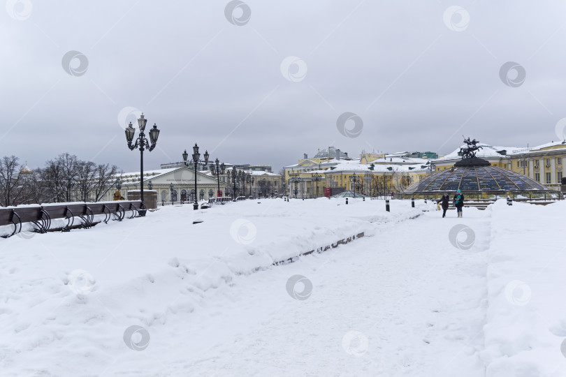 Скачать Манежная площадь в Москве. фотосток Ozero