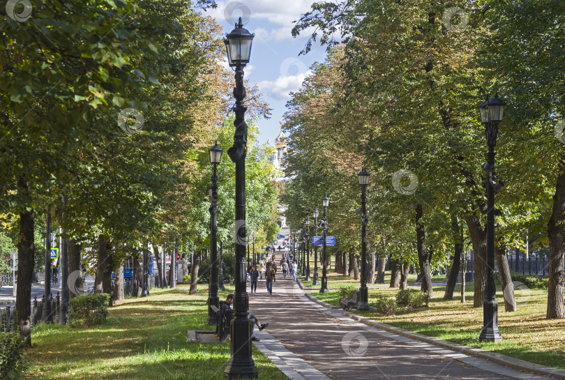 Скачать Петровский бульвар. Москва, Россия. фотосток Ozero