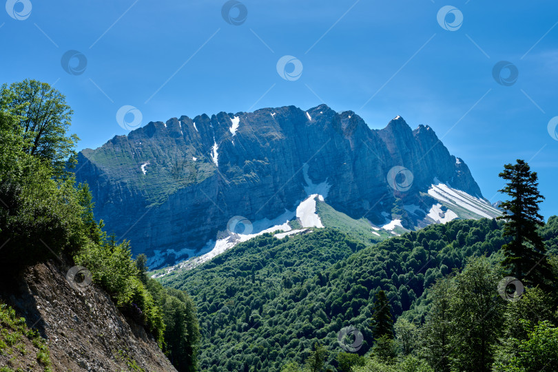 Скачать Южная стена горы Фишт. Адыгея. Краснодарский край фотосток Ozero