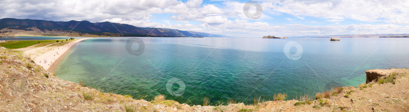 Скачать Озеро Байкал летом. Панорама фотосток Ozero