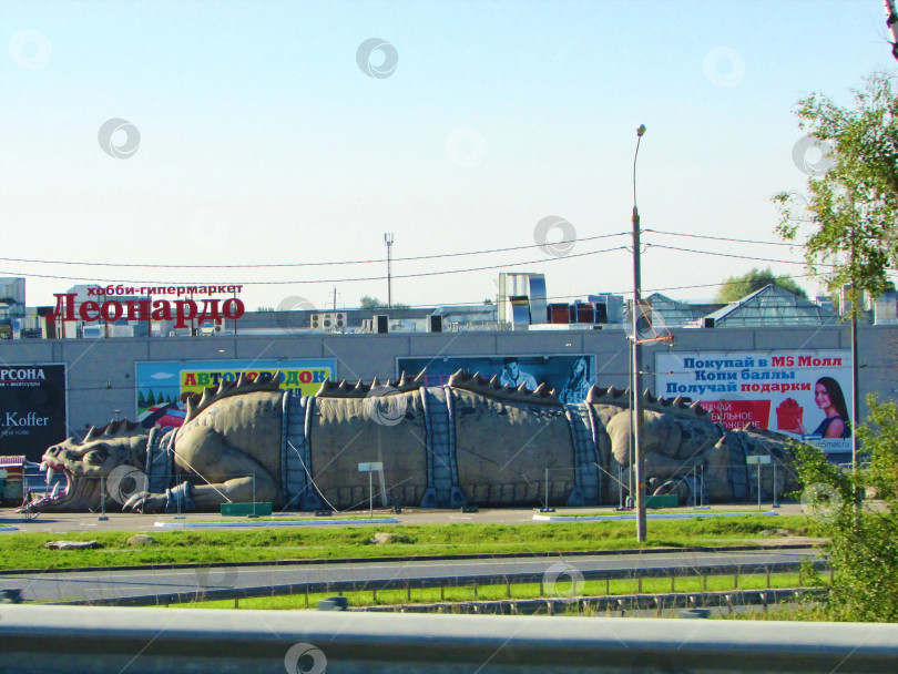 Скачать Дракон лежит на земле фотосток Ozero