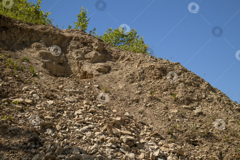 Скачать Эрозия почвы на месте карьера фотосток Ozero