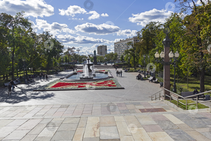 Скачать Пушкинская площадь. Москва, Россия. фотосток Ozero