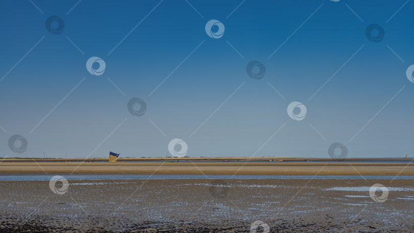 Скачать Во время отлива обнажалось морское дно. фотосток Ozero