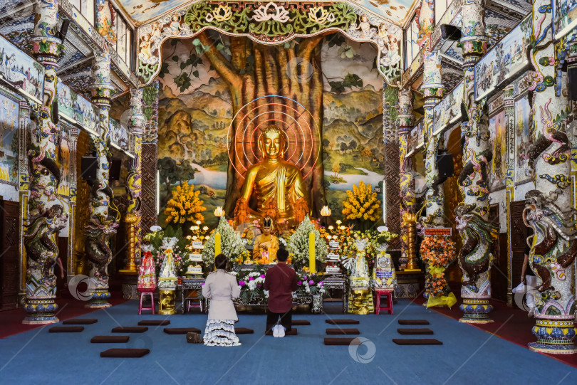 Скачать Далат, Вьетнам - 10 февраля 2023 года: Пагода Линь Фуок или Ве Чай фотосток Ozero