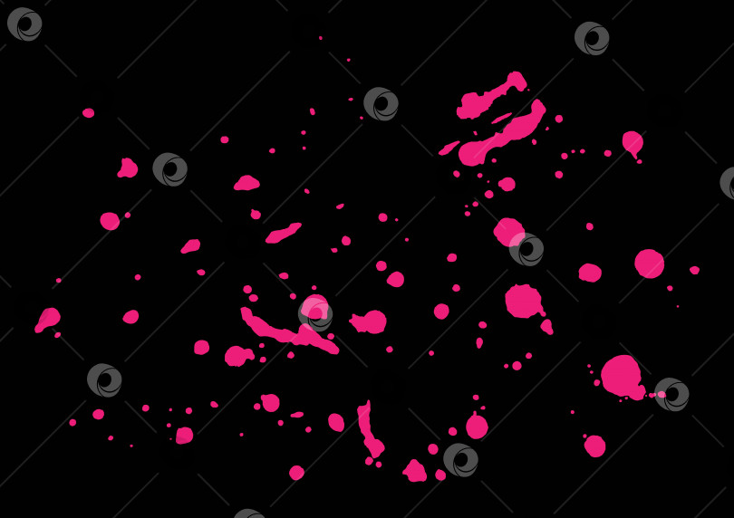 Скачать Абстрактные брызги малинового цвета на черном фоне фотосток Ozero