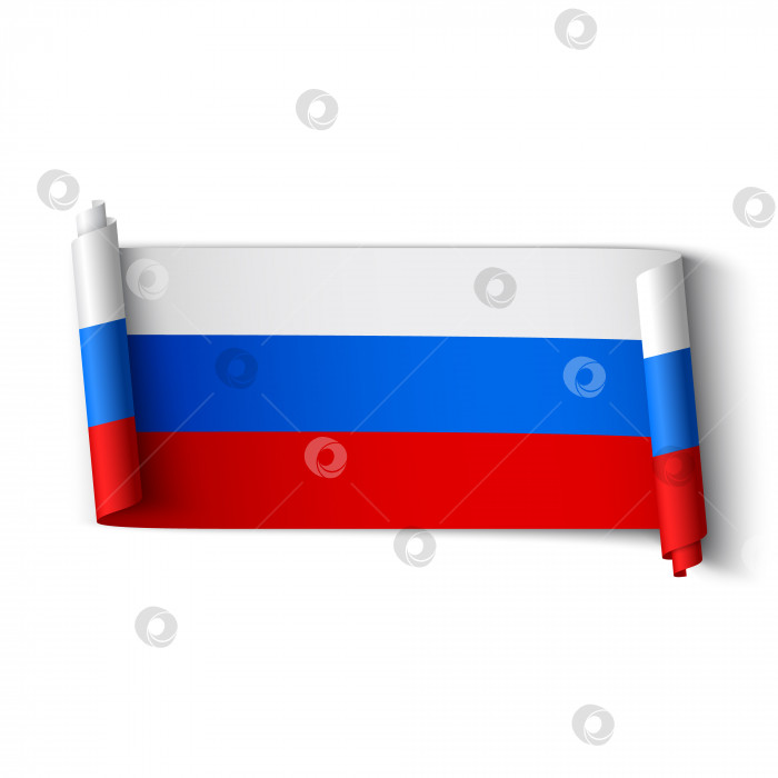 Скачать Российский флаг. фотосток Ozero