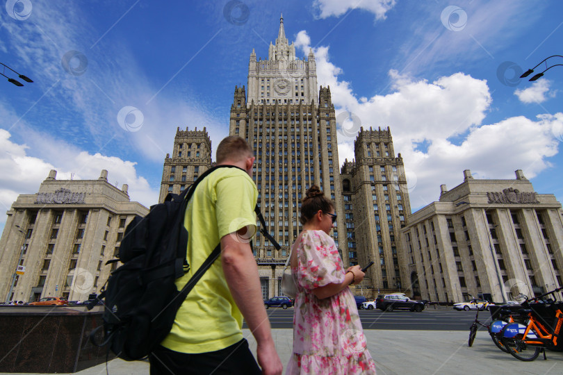 Скачать Здание МИД РФ на Смоленской площади.
10 июля 2024.
Москва, Россия. фотосток Ozero