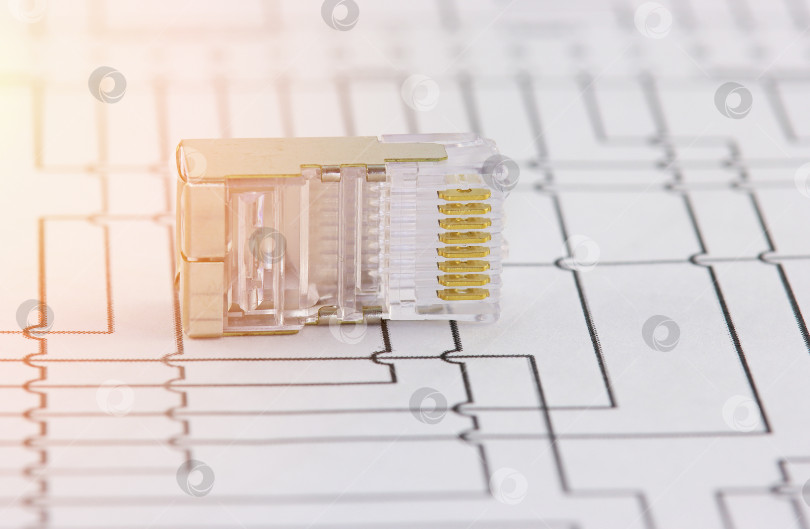 Скачать Разъемы Ethernet RJ45 фотосток Ozero