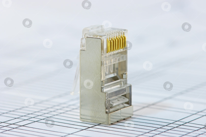 Скачать Разъемы Ethernet RJ45 фотосток Ozero