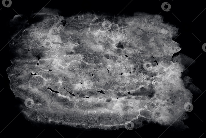 Скачать Абстрактный акварельный фон. Черные брызги на белом. Нарисованная от руки иллюстрация фотосток Ozero