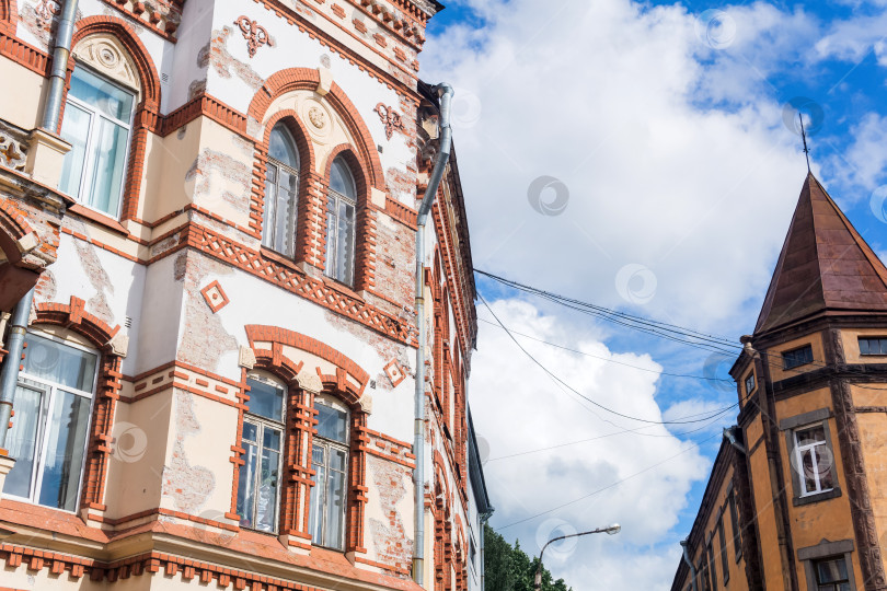 Скачать архитектурный фон, фасады старинных зданий фотосток Ozero