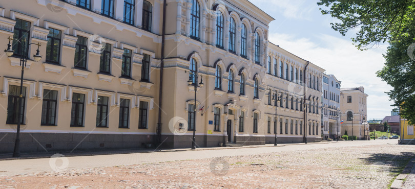 Скачать исторические административные здания в Выборге, Россия фотосток Ozero