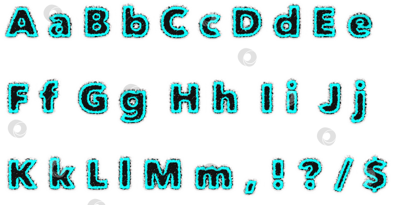 Скачать Алфавит. Буквы, знаки. Азбука. Уникальный дизайн. Эффектный, красочный шрифт. Набор. Шаблон. Запятая, вопрос, доллар. Элементы для оформления праздников, плакатов, баннеров, соц. сетей. Часть 1. фотосток Ozero