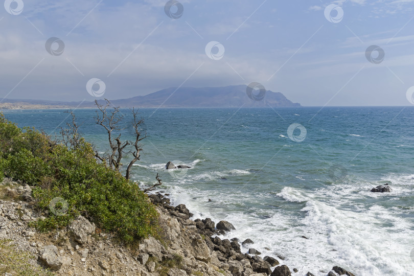 Скачать Крым. Облака и дымка над заливом. фотосток Ozero