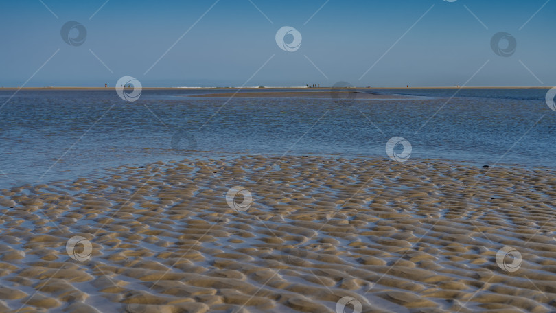 Скачать Морское дно обнажалось во время отлива. фотосток Ozero