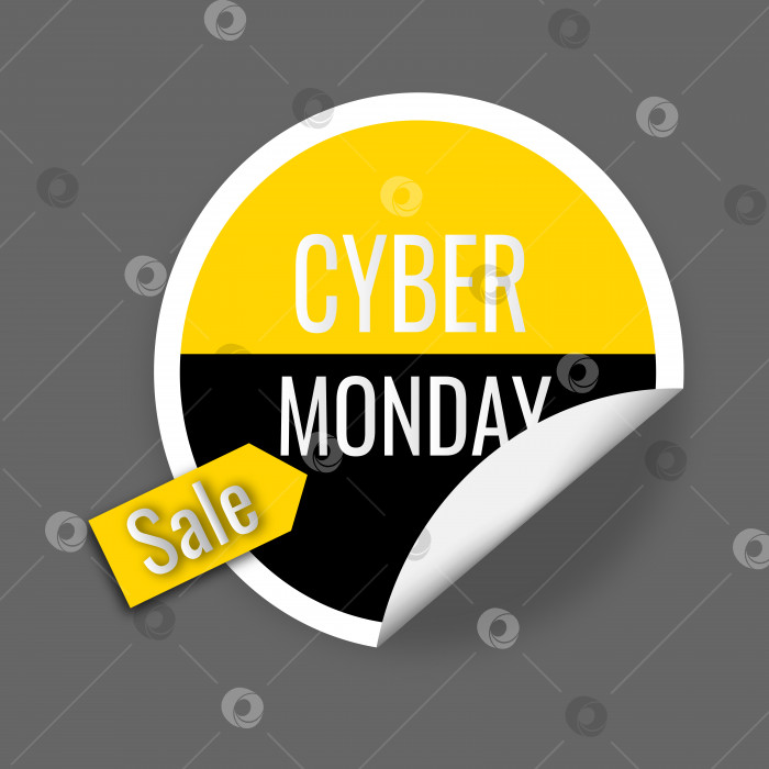 Скачать Cyber Monday. Векторный дизайнов маркетинговых этикеток фотосток Ozero