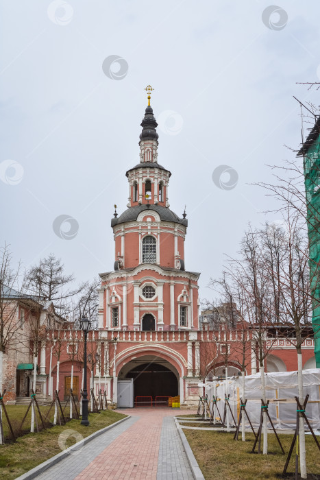 Скачать Москва, Россия - 01 марта 2020 года: Донской монастырь в Москве фотосток Ozero