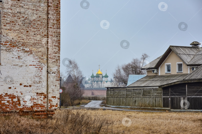 Скачать Суздаль / Россия - 08 марта 2020 года: Вид на Спасо-Евфимиев монастырь фотосток Ozero