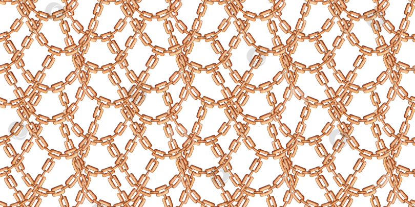 Скачать Золотая цепочка с частым плетением, выполненным акварелью фотосток Ozero