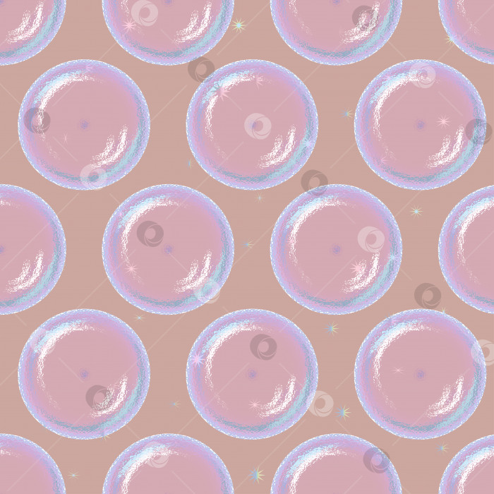 Скачать Нежные круглые фигурки, напоминающие мыльные пузыри, на розовом фоне.3d. фотосток Ozero