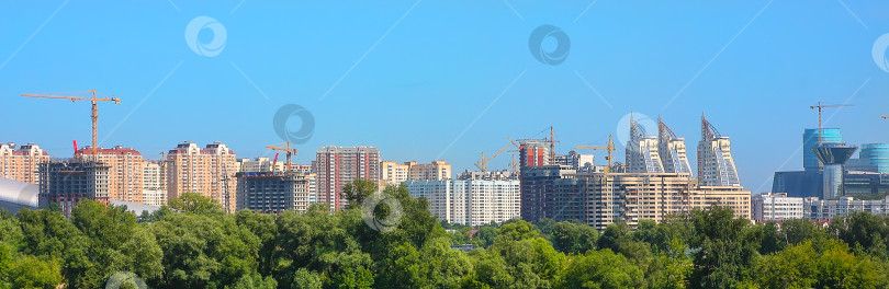 Скачать Панорама московских новостроек фотосток Ozero