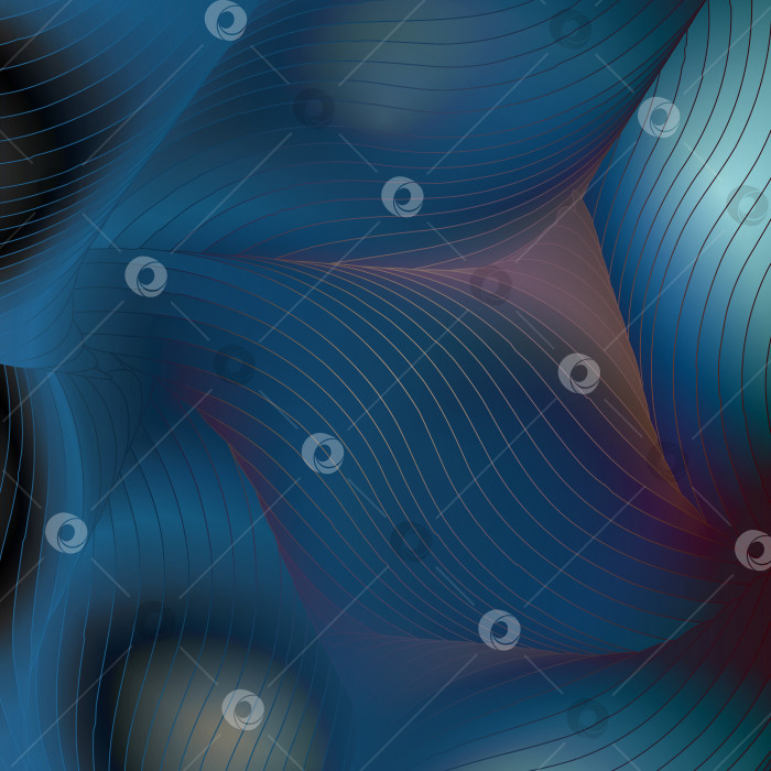 Скачать Абстрактные плавные линии образуют полупрозрачные формы.3d. фотосток Ozero