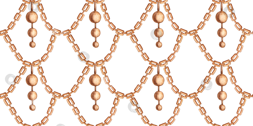 Скачать Золотая цепочка с кулоном с акварельным рисунком фотосток Ozero