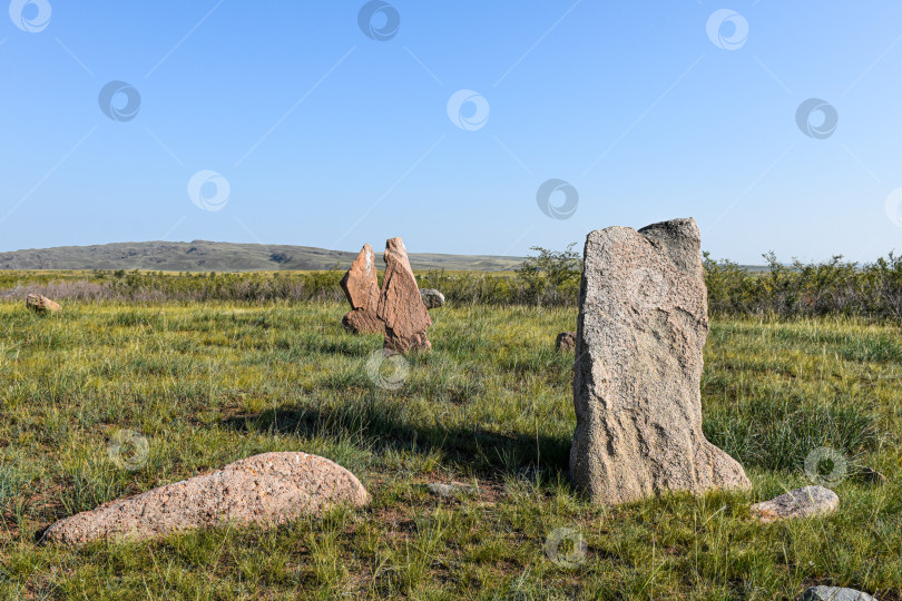 Скачать Менгиры, Хакасия фотосток Ozero